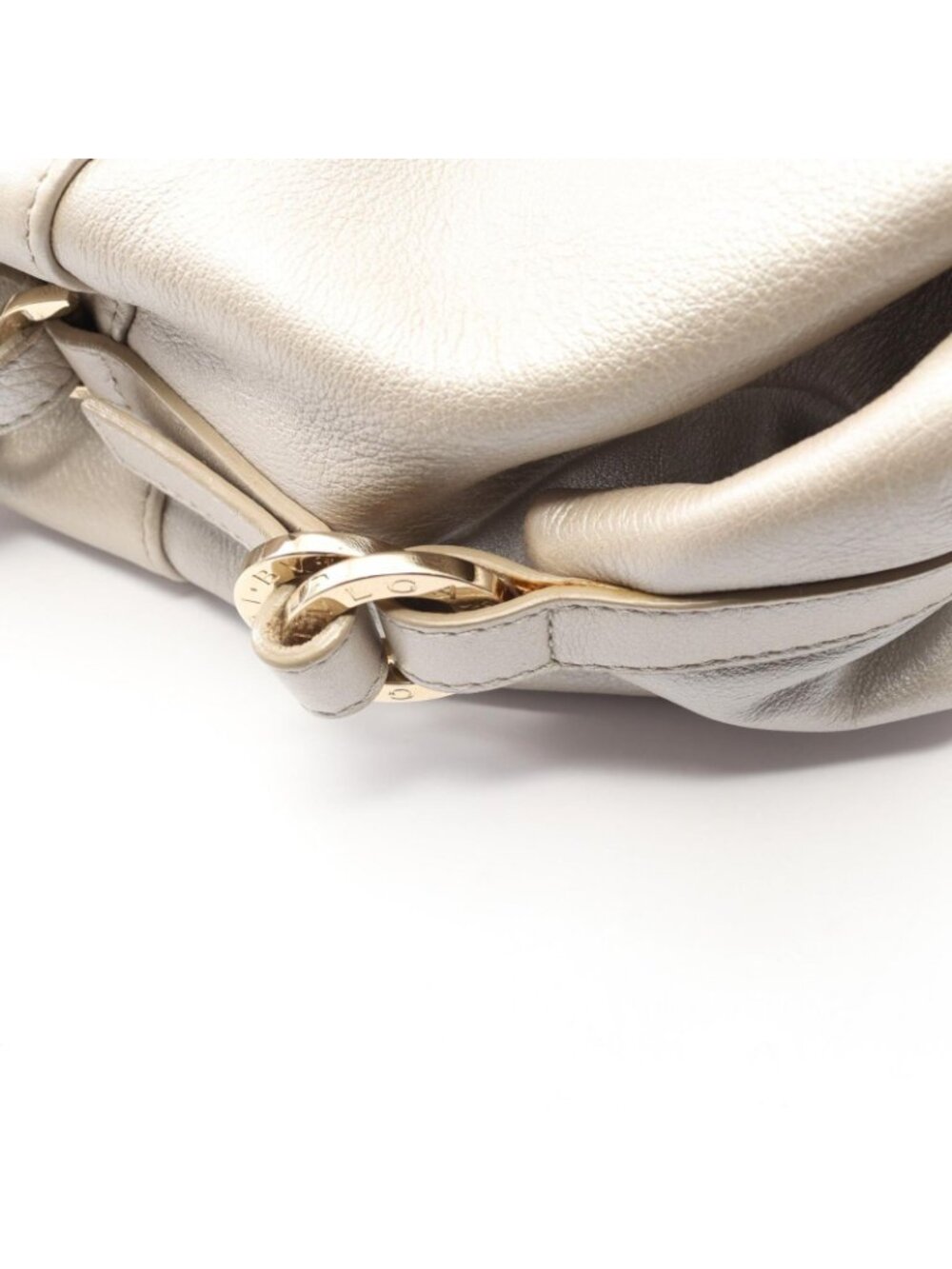 Bvlgari Handbag Chandra Champagne Gold Leather - Picture 9 of 9